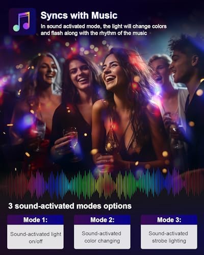 Remote-Controlled Sound Activated Party Lights