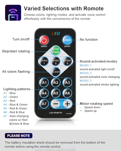 Sound-Activated Disco Lights for Dancers & Musicians