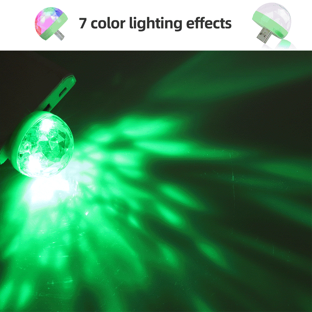 USB Sound-Controlled DJ Disco Ball Light