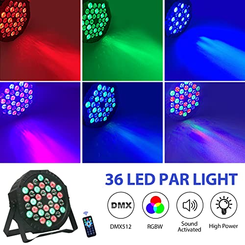 36 LED DMX512 Stage Lights with Remote Control