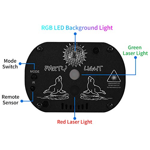LED Sound Activated DJ Party Lights