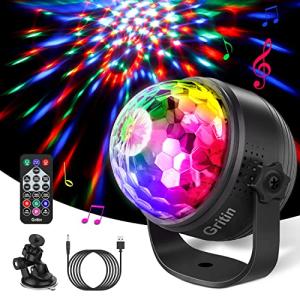 Gritin Sound Activated Disco Ball with Remote Control