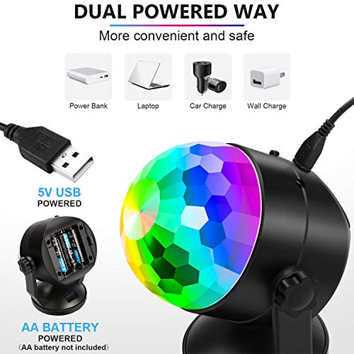 Portable Sound Activated Party Lights - 2 Pack