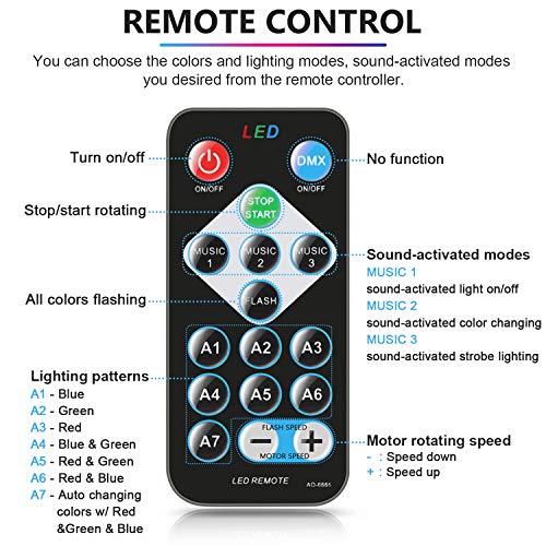 Portable Sound Activated Party Lights - 2 Pack