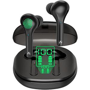 Wireless Bluetooth Earbuds with Charging Case & Touch Control