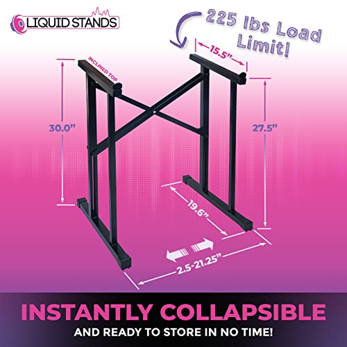 Portable Angled Audio Mixer Stand for DJs