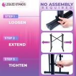 Portable Angled Audio Mixer Stand for DJs