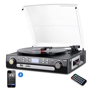 DIGITNOW Bluetooth Vinyl Record Player with Speakers