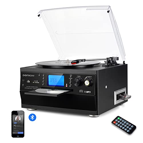 Bluetooth Turntable with Stereo Speaker & MP3 Converter
