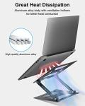 Aluminum Laptop Stand for DJ Equipment, Gray