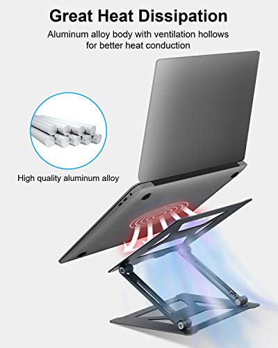 Aluminum Laptop Stand for DJ Equipment, Gray