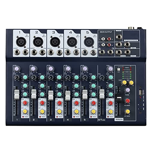 Weymic 7-Channel Professional Mixer with USB Interface