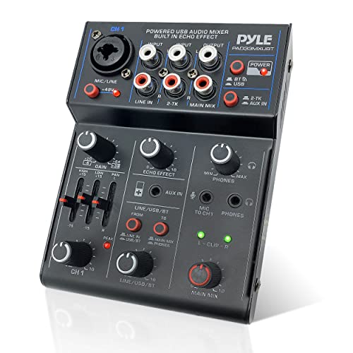 Auna DJ-22BT MKII Mixer - Bluetooth, 2 USB, RCA