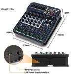 Depusheng T6 Audio Mixer with USB Soundcard