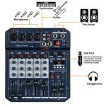 Depusheng T6 Audio Mixer with USB Soundcard