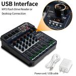 Depusheng T6 Audio Mixer with USB Soundcard