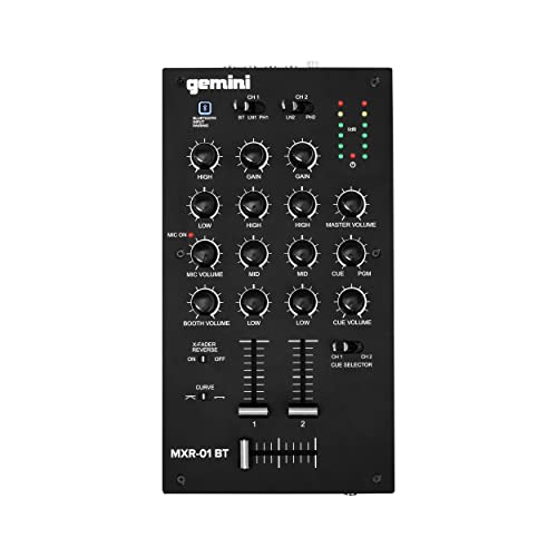 Gemini MXR-01BT DJ Mixer with Bluetooth