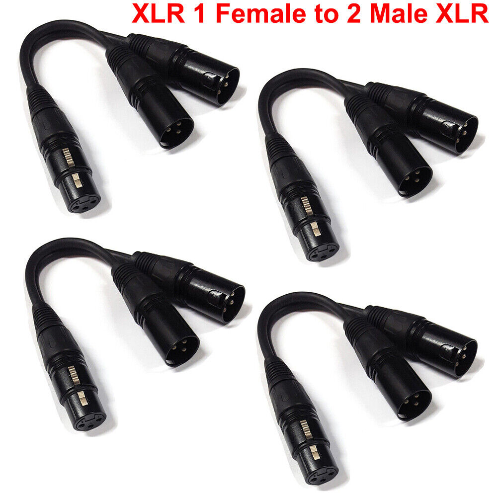 4Pcs XLR Splitter Cable for DJs