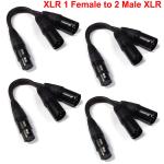 4Pcs XLR Splitter Cable for DJs
