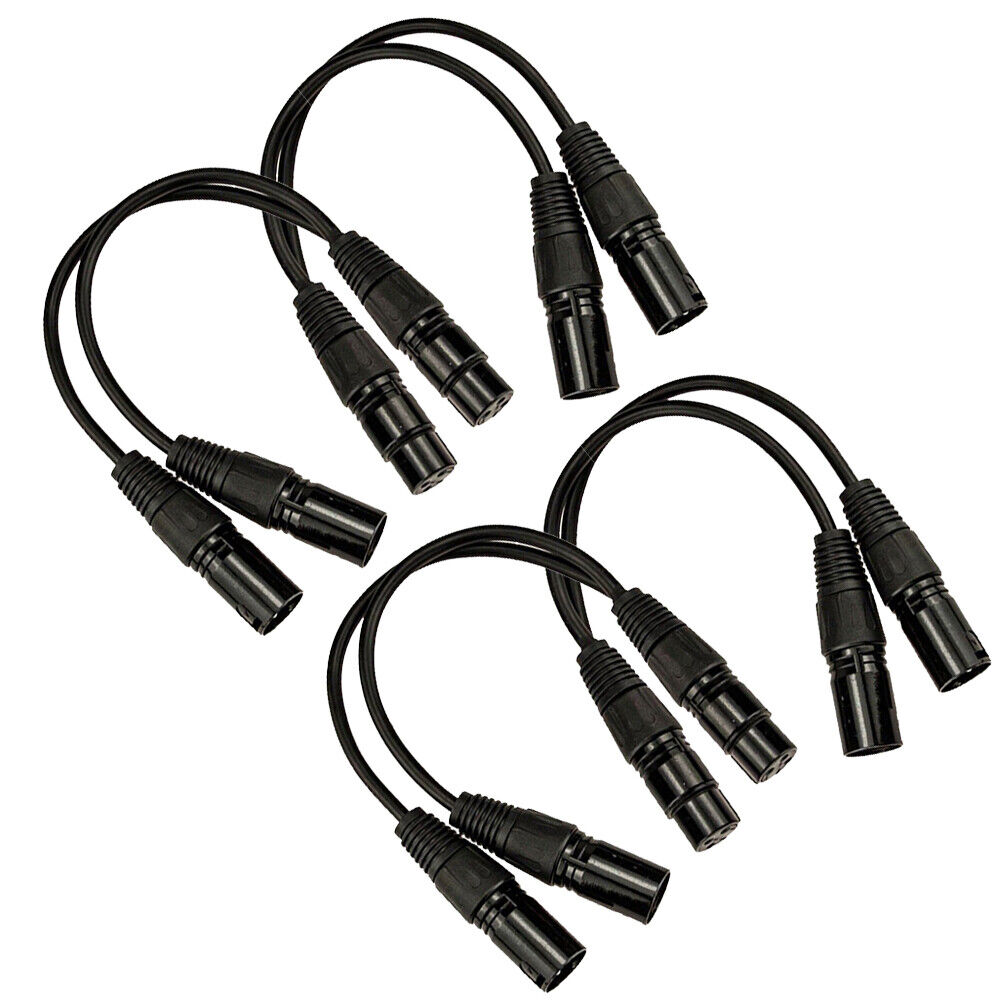 4Pcs XLR Splitter Cable for DJs
