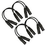 4Pcs XLR Splitter Cable for DJs