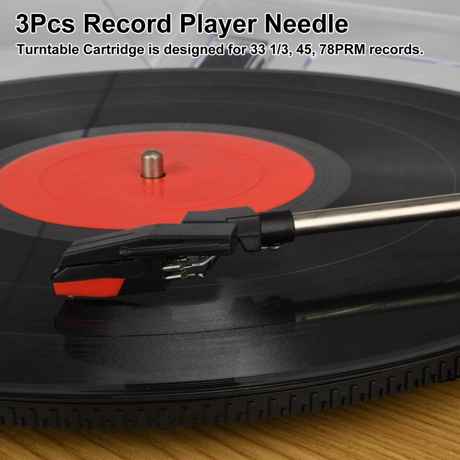 3PCS Vinyl Turntable Cartridge with Needle Stylus For Phonograph Record Player