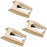 Golden Stylus Needles for Turntables - Pack of 3