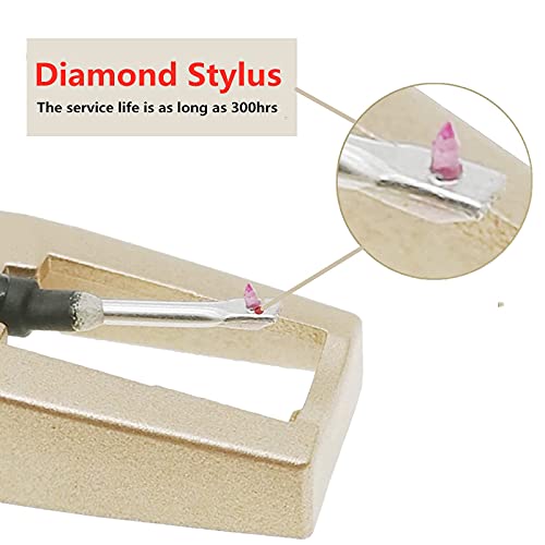 Golden Stylus Needles for Turntables - Pack of 3