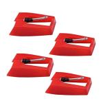 4-Pack Ruby Record Player Needles for Various Turntables