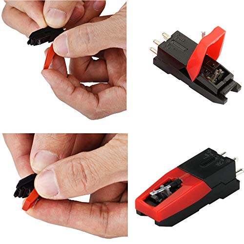 4-Pack Ruby Record Player Needles for Various Turntables
