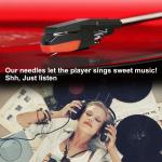 3 Pack Diamond Stylus for Record Player Turntable