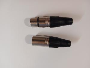 PAIR 3-Pin XLR Male & female adapters DJ Mixer