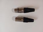 PAIR 3-Pin XLR Male & female adapters DJ Mixer