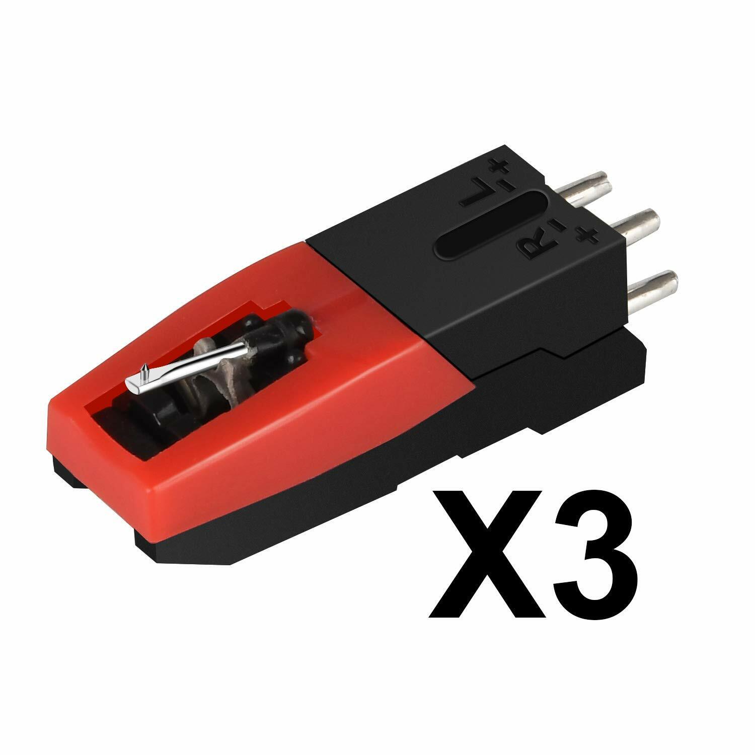 Vintage LP Turntable Cartridge & Needle Set (3 pcs)