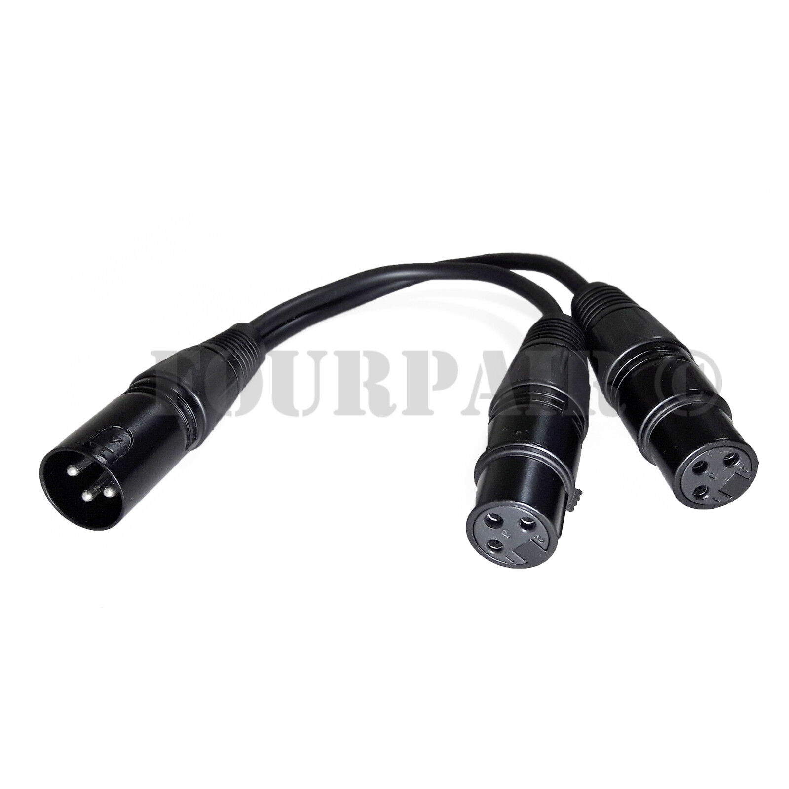 Y Splitter Mic DJ Cable Adaptor