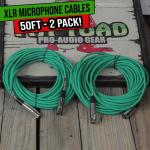 Fat Toad XLR Mic Cables 50ft - 2 Pack