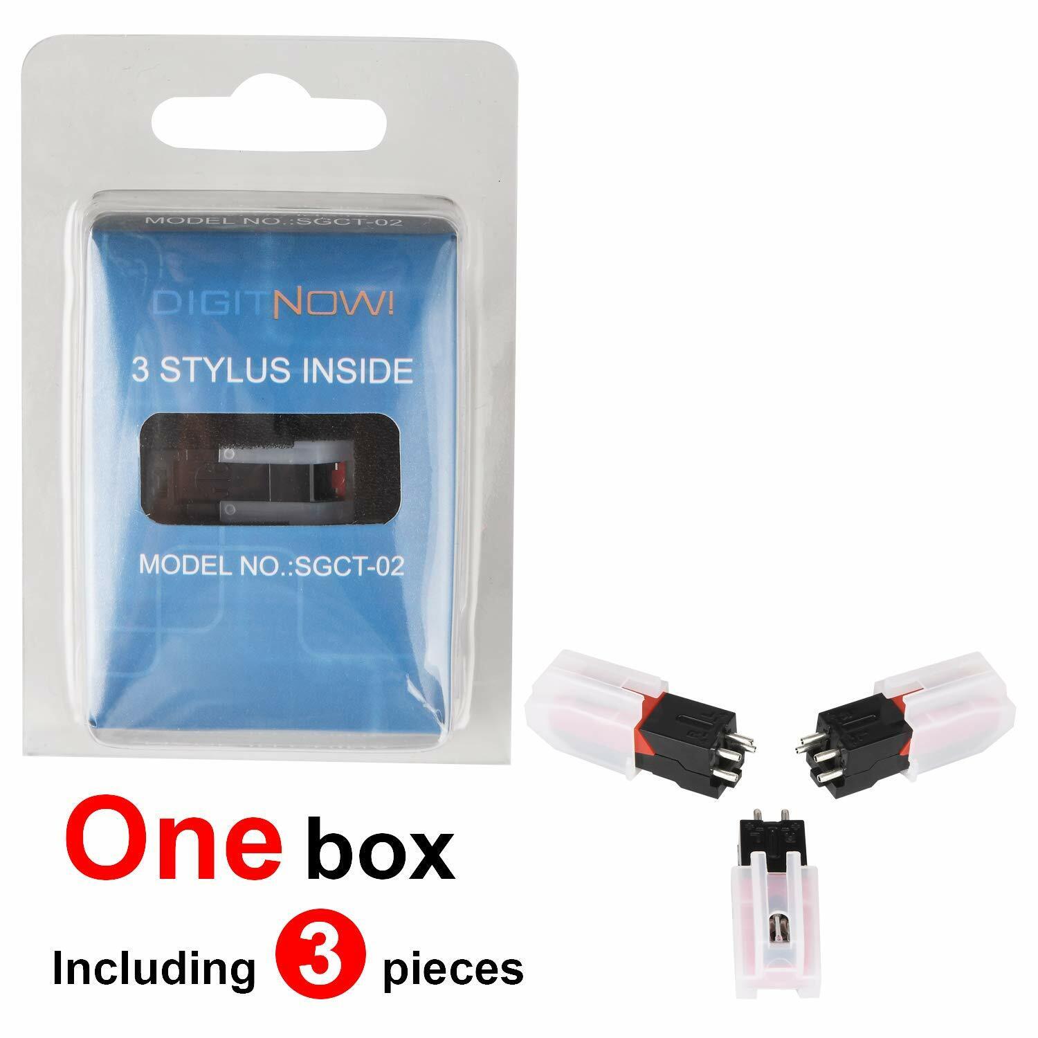 Vintage LP Turntable Cartridge & Needle Set (3 pcs)
