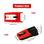 2-Pack Turntable Stylus Replacement Needles