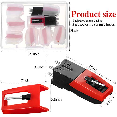 8-Piece Replacement Needle Set for Turntables