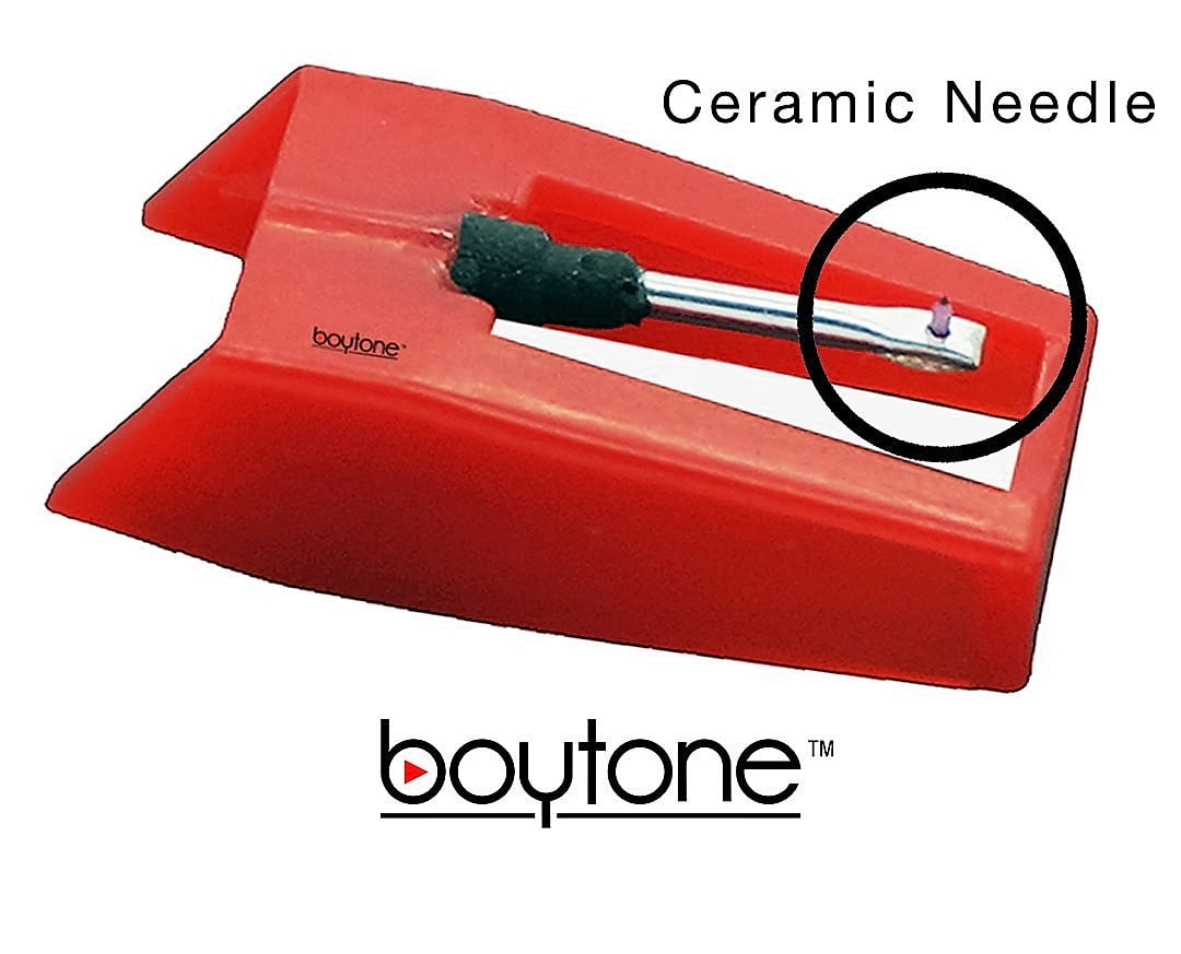 2 Sapphire-Tipped Ceramic Needles for Turntables