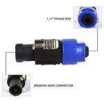 6pcs NL4FC to 1/4" Speaker Adapters