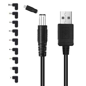 USB to DC Power Cable with 10 Connectors - DJ Equipment