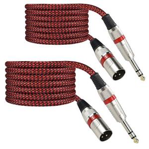 2-Pack Balanced TRS to XLR Cables - 6.6FT