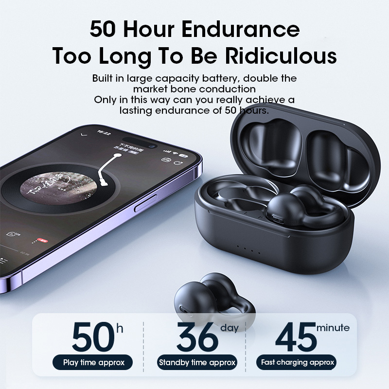 Waterproof Bone Conduction Bluetooth Headphones for Sports