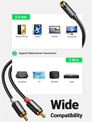 RCA to 3.5mm Audio Adapter Cable