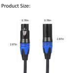 XLR Splitter Cable: 1 Female to 2 Male