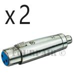 2X XLR to RCA Audio Cable for DJs