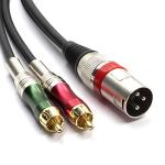 SiYear XLR to Dual RCA Y-Splitter Cable 4.5m