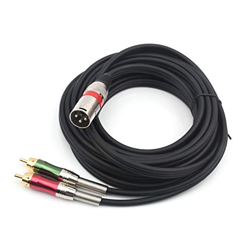 SiYear XLR to Dual RCA Y-Splitter Cable 4.5m