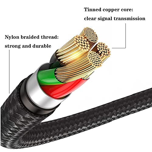 1M RCA Aux Cable for DJ Controller, Phone, Theater